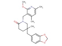 5-(1,3-benzodioxol-5-ylmethyl)-1-[(2-methoxy-4,6-dimethylpyridin-3-yl)methyl]-5-methylpiperidin-2-one