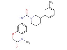 N-(4-methyl-3-oxo-3,4-dihydro-2H-1,4-benzoxazin-7-yl)-3-(3-methylphenyl)piperidine-1-carboxamide