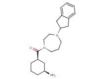 (rel-(1S,3R)-3-{[4-(2,3-dihydro-1H-inden-2-yl)-1,4-diazepan-1-yl]carbonyl}cyclohexyl)amine dihydrochloride