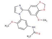 N-{4-methoxy-3-[2-(7-methoxy-1,3-benzodioxol-5-yl)-1H-imidazol-1-yl]phenyl}acetamide
