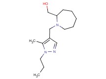 {1-[(5-methyl-1-propyl-1H-pyrazol-4-yl)methyl]azepan-2-yl}methanol