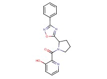 2-{[2-(3-phenyl-1,2,4-oxadiazol-5-yl)-1-pyrrolidinyl]carbonyl}-3-pyridinol