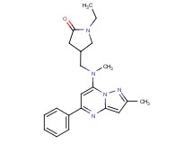 1-ethyl-4-{[methyl(2-methyl-5-phenylpyrazolo[1,5-a]pyrimidin-7-yl)amino]methyl}pyrrolidin-2-one