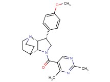 (3R*,3aR*,7aR*)-1-[(2,4-dimethylpyrimidin-5-yl)carbonyl]-3-(4-methoxyphenyl)octahydro-4,7-ethanopyrrolo[3,2-b]pyridine