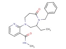 2-(4-benzyl-3-ethyl-5-oxo-1,4-diazepan-1-yl)-N-methylnicotinamide