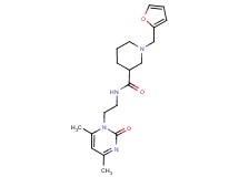 N-[2-(4,6-dimethyl-2-oxo-1(2H)-pyrimidinyl)ethyl]-1-(2-furylmethyl)-3-piperidinecarboxamide