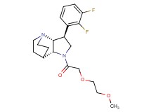 (3S*,3aR*,7aR*)-3-(2,3-difluorophenyl)-1-[(2-methoxyethoxy)acetyl]octahydro-4,7-ethanopyrrolo[3,2-b]pyridine