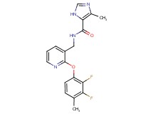 N-{[2-(2,3-difluoro-4-methylphenoxy)pyridin-3-yl]methyl}-4-methyl-1H-imidazole-5-carboxamide