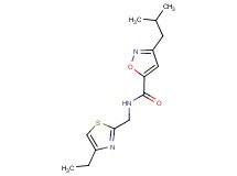N-[(4-ethyl-1,3-thiazol-2-yl)methyl]-3-isobutyl-5-isoxazolecarboxamide