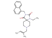 1-ethyl-8-[(2E)-2-methyl-2-buten-1-yl]-3-(1-naphthylmethyl)-1,3,8-triazaspiro[4.5]decane-2,4-dione