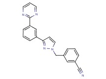 3-({3-[3-(2-pyrimidinyl)phenyl]-1H-pyrazol-1-yl}methyl)benzonitrile