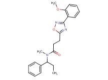 3-[3-(2-methoxyphenyl)-1,2,4-oxadiazol-5-yl]-N-methyl-N-(1-phenylpropyl)propanamide
