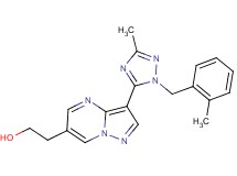 2-{3-[3-methyl-1-(2-methylbenzyl)-1H-1,2,4-triazol-5-yl]pyrazolo[1,5-a]pyrimidin-6-yl}ethanol