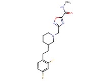3-({3-[2-(2,4-difluorophenyl)ethyl]-1-piperidinyl}methyl)-N-methyl-1,2,4-oxadiazole-5-carboxamide