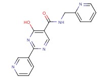 4-hydroxy-2-pyridin-3-yl-N-(pyridin-2-ylmethyl)pyrimidine-5-carboxamide