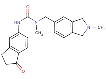 N-methyl-N-[(2-methyl-2,3-dihydro-1H-isoindol-5-yl)methyl]-N'-(1-oxo-2,3-dihydro-1H-inden-5-yl)urea