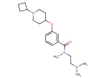 3-[(1-cyclobutyl-4-piperidinyl)oxy]-N-[2-(dimethylamino)ethyl]-N-methylbenzamide