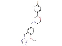 2-(4-fluorophenyl)-4-[4-methoxy-3-(1H-1,2,4-triazol-1-ylmethyl)benzyl]morpholine