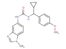 N-[cyclopropyl(4-methoxyphenyl)methyl]-N'-(1-methyl-1H-benzimidazol-5-yl)urea