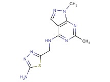 N-[(5-amino-1,3,4-thiadiazol-2-yl)methyl]-1,6-dimethyl-1H-pyrazolo[3,4-d]pyrimidin-4-amine