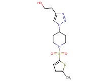 2-(1-{1-[(5-methyl-2-thienyl)sulfonyl]piperidin-4-yl}-1H-1,2,3-triazol-4-yl)ethanol