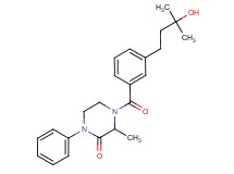 4-[3-(3-hydroxy-3-methylbutyl)benzoyl]-3-methyl-1-phenyl-2-piperazinone