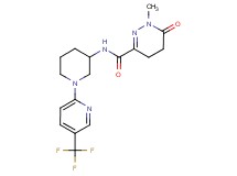 1-methyl-6-oxo-N-{1-[5-(trifluoromethyl)-2-pyridinyl]-3-piperidinyl}-1,4,5,6-tetrahydro-3-pyridazinecarboxamide