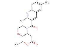 ethyl {4-[(2,6-dimethylquinolin-3-yl)carbonyl]morpholin-3-yl}acetate