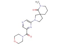 7-methyl-2-[6-(morpholin-4-ylcarbonyl)pyrazin-2-yl]-2,7-diazaspiro[4.5]decan-6-one