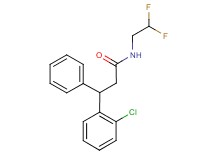 3-(2-chlorophenyl)-N-(2,2-difluoroethyl)-3-phenylpropanamide