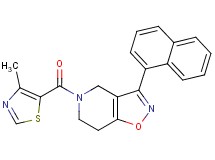 5-[(4-methyl-1,3-thiazol-5-yl)carbonyl]-3-(1-naphthyl)-4,5,6,7-tetrahydroisoxazolo[4,5-c]pyridine