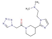N,N-dimethyl-2-{2-[1-(1H-tetrazol-1-ylacetyl)piperidin-3-yl]-1H-imidazol-1-yl}ethanamine