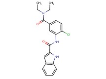 N-{2-chloro-5-[(diethylamino)carbonyl]phenyl}-1H-indole-2-carboxamide