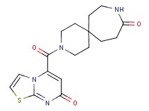 3-[(7-oxo-7H-[1,3]thiazolo[3,2-a]pyrimidin-5-yl)carbonyl]-3,9-diazaspiro[5.6]dodecan-10-one
