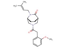 (1S*,5R*)-3-[(2-methoxyphenyl)acetyl]-6-(3-methyl-2-buten-1-yl)-3,6-diazabicyclo[3.2.2]nonan-7-one