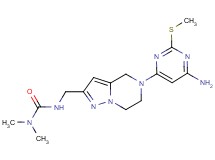 N'-({5-[6-amino-2-(methylthio)pyrimidin-4-yl]-4,5,6,7-tetrahydropyrazolo[1,5-a]pyrazin-2-yl}methyl)-N,N-dimethylurea
