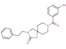 8-(3-hydroxybenzoyl)-3-(2-phenylethyl)-1-oxa-3,8-diazaspiro[4.5]decan-2-one