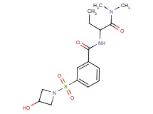 N-{1-[(dimethylamino)carbonyl]propyl}-3-[(3-hydroxyazetidin-1-yl)sulfonyl]benzamide