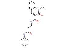 N-[3-(cyclohexylamino)-3-oxopropyl]-1-methyl-2-oxo-1,2-dihydroquinoline-3-carboxamide