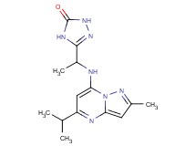 5-{1-[(5-isopropyl-2-methylpyrazolo[1,5-a]pyrimidin-7-yl)amino]ethyl}-2,4-dihydro-3H-1,2,4-triazol-3-one
