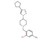 2-{[4-(4-cyclopentyl-1H-1,2,3-triazol-1-yl)-1-piperidinyl]methyl}-5-methylphenol trifluoroacetate (salt)