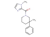 3-methyl-1-[(1-methyl-1H-imidazol-2-yl)carbonyl]-3-phenylpiperidine