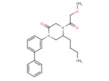 1-(3-biphenylyl)-5-butyl-4-(methoxyacetyl)-2-piperazinone