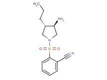 2-{[(3R*,4S*)-3-amino-4-propyl-1-pyrrolidinyl]sulfonyl}benzonitrile