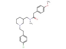 N-({1-[2-(4-chlorophenyl)ethyl]-3-piperidinyl}methyl)-2-(4-methoxyphenyl)-N-methylacetamide