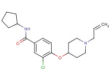 4-[(1-allylpiperidin-4-yl)oxy]-3-chloro-N-cyclopentylbenzamide