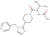 N-[2-methyl-1-({4-[1-(pyridin-4-ylmethyl)-1H-imidazol-2-yl]piperidin-1-yl}carbonyl)propyl]acetamide