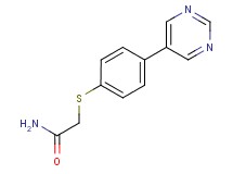 2-[(4-pyrimidin-5-ylphenyl)thio]acetamide