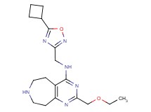 N-[(5-cyclobutyl-1,2,4-oxadiazol-3-yl)methyl]-2-(ethoxymethyl)-6,7,8,9-tetrahydro-5H-pyrimido[4,5-d]azepin-4-amine dihydrochloride