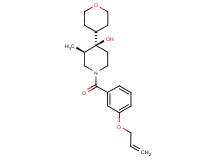 (3R*,4R*)-1-[3-(allyloxy)benzoyl]-3-methyl-4-(tetrahydro-2H-pyran-4-yl)-4-piperidinol